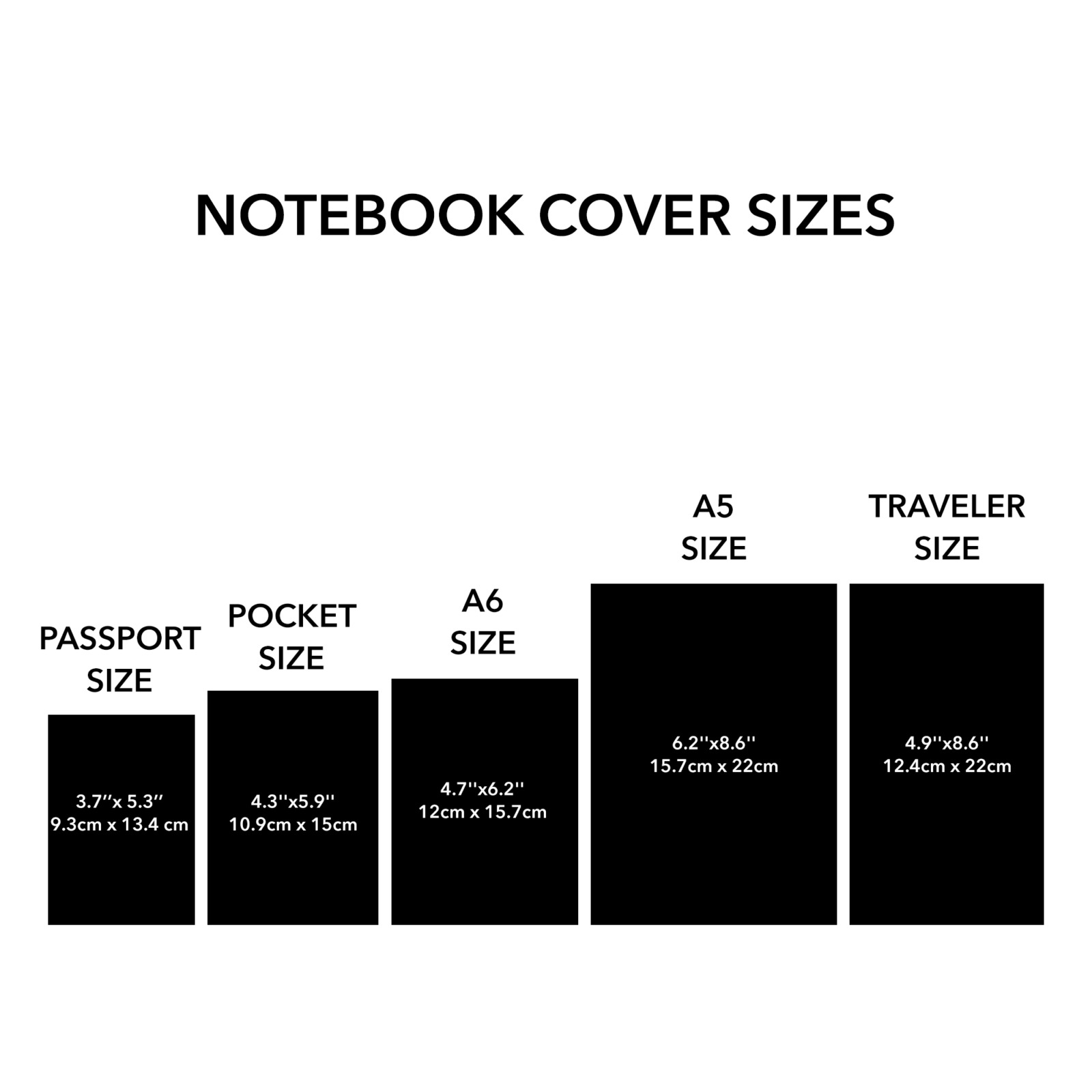 NOTEBOOK COVER SIZES