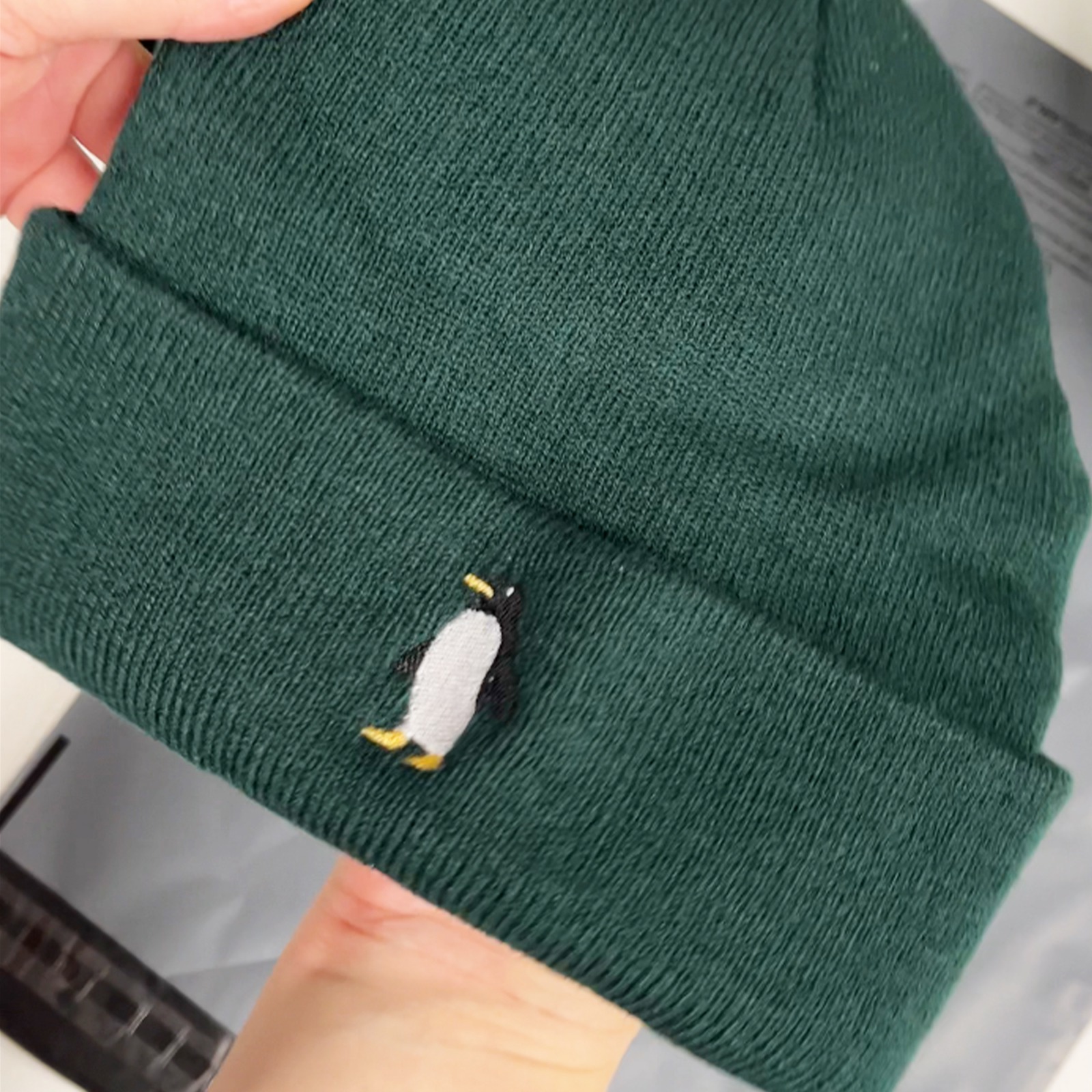 green penguin